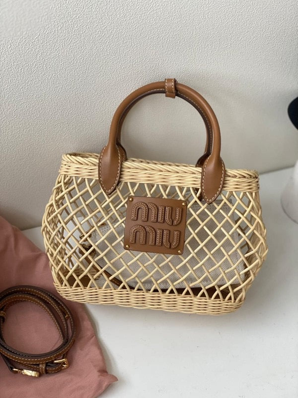 Miu Miu Woven Fabric Handbag(Brown)🤎⚡*