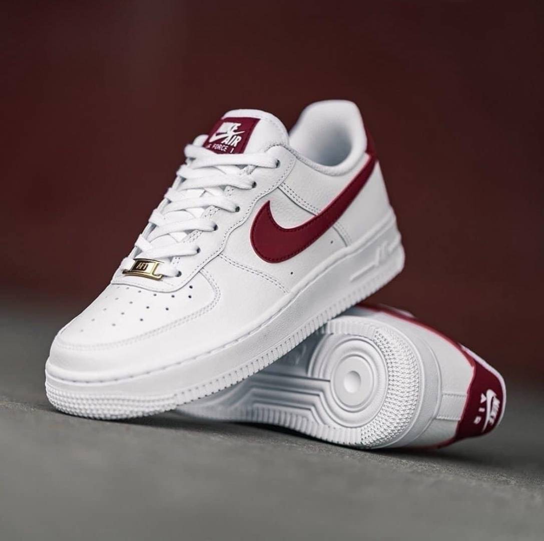 Air Force 1 Low White Team Red Swoosh