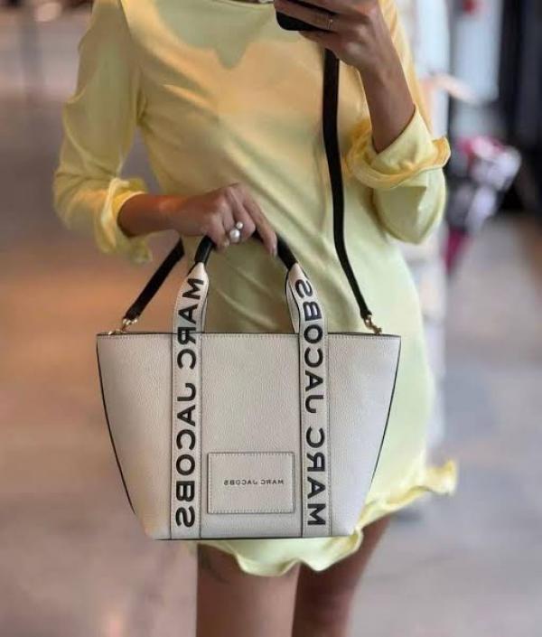 Marc Jacobs Small Pebble Leather Tote with Detachable Crossbody Strap