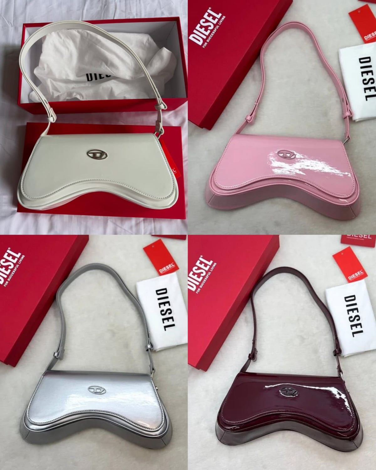 Diesel Play Glossy Shoulder Bag