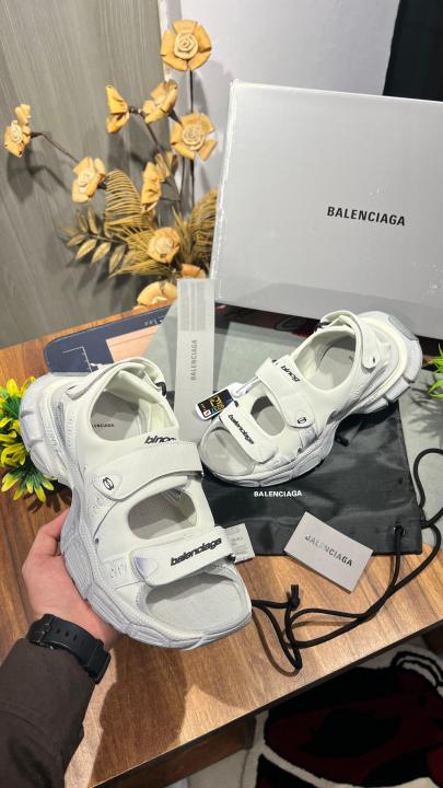 Balenciaga Track Sandal white