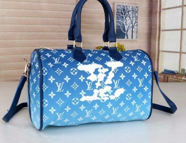 Vuitton Keepall Bandouliere Clouds Monogram 50 Blue