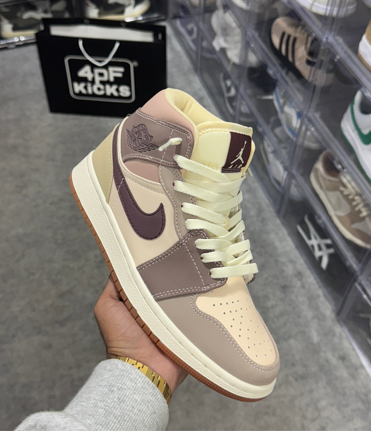 AJ1 Mid 'Dark Pony Smoky Mauve' (womens)