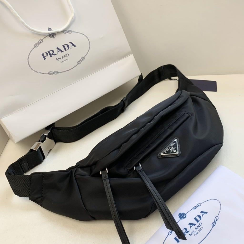 Prada Waist Nylon Pouch Track Belt Bag