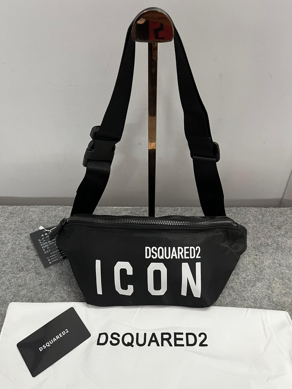 Dsquared2 Icon Nylon Waist Pouch Track Belt π€