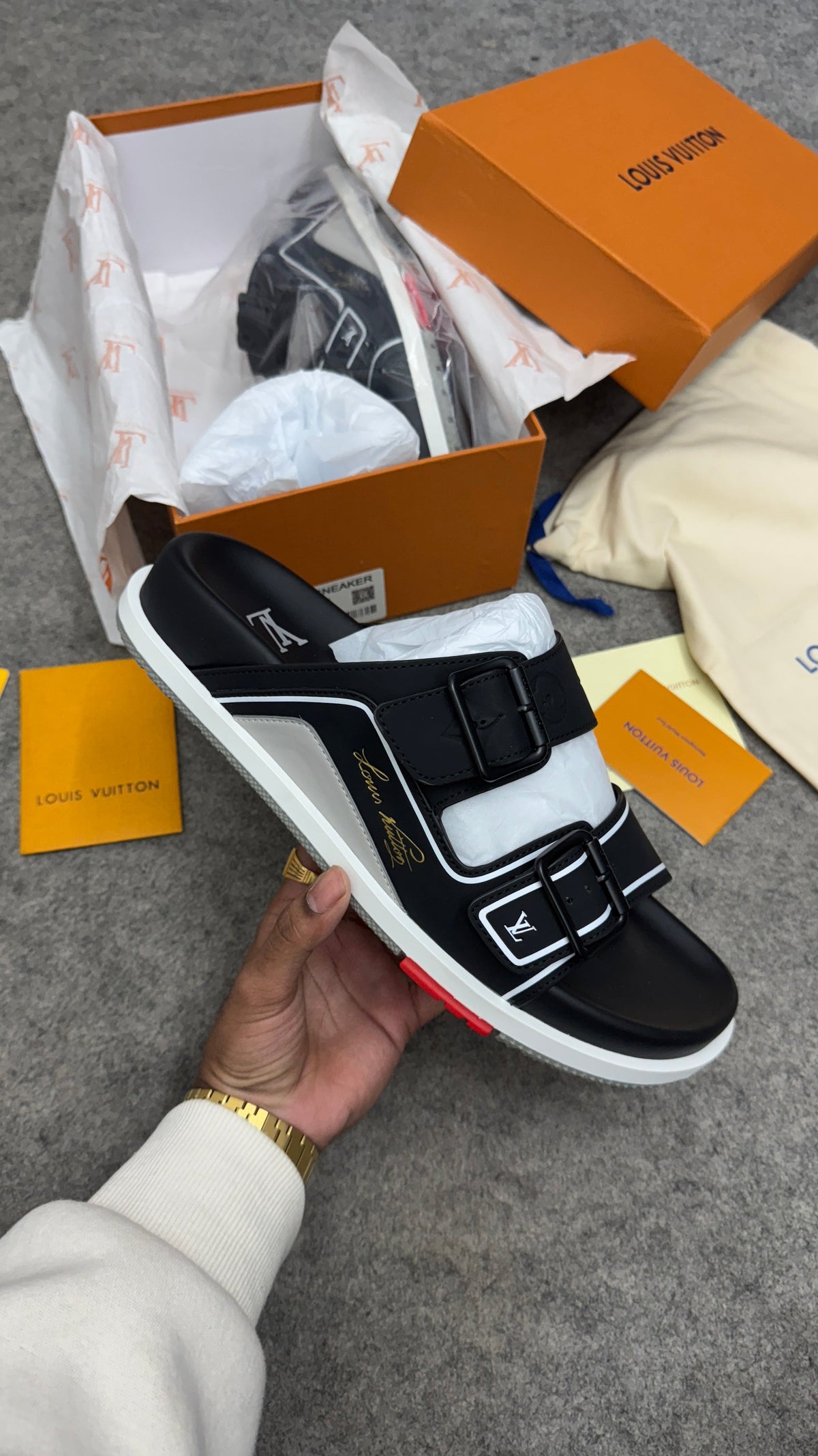 Louis Vuitton Trainer Mule 'Black'