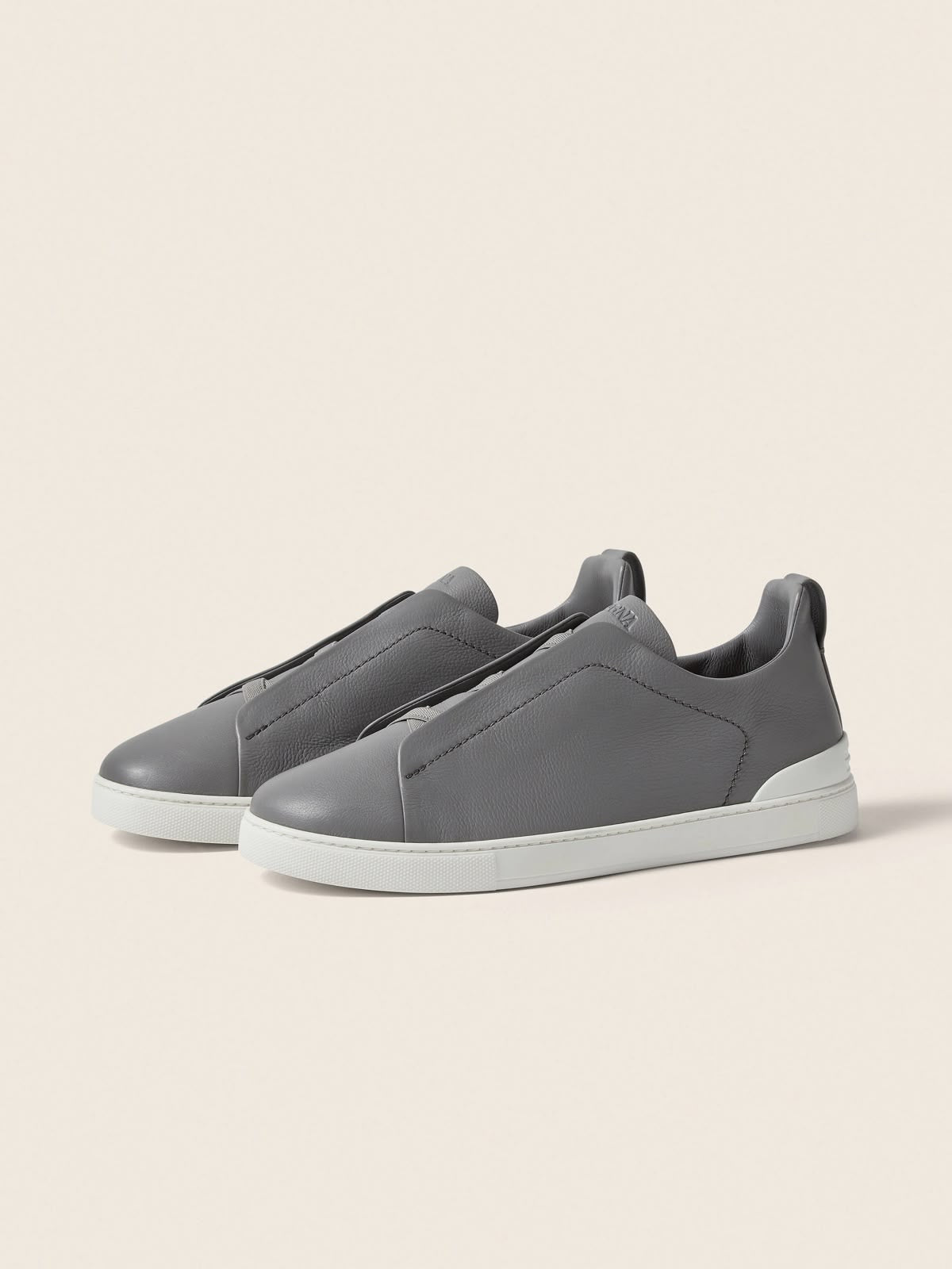 Zegna grey Triple stitch sneaker