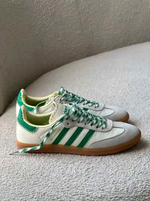 adidas gazelle silver green womens ADIDAS SAMBA x WALES BONNER 'Cream Bold Green'