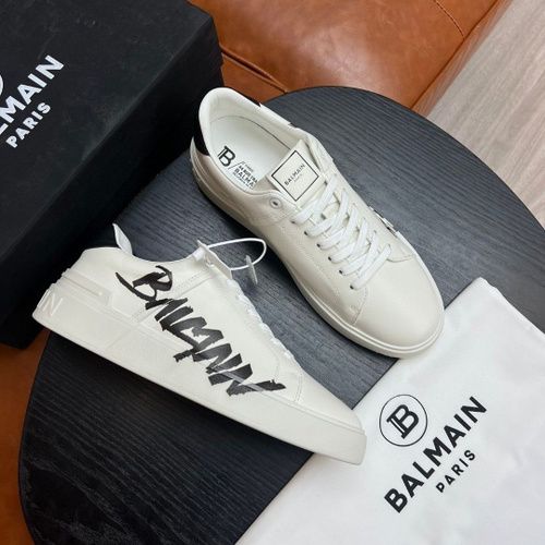 Balmain B-Court Leather Sneaker π(black/white)