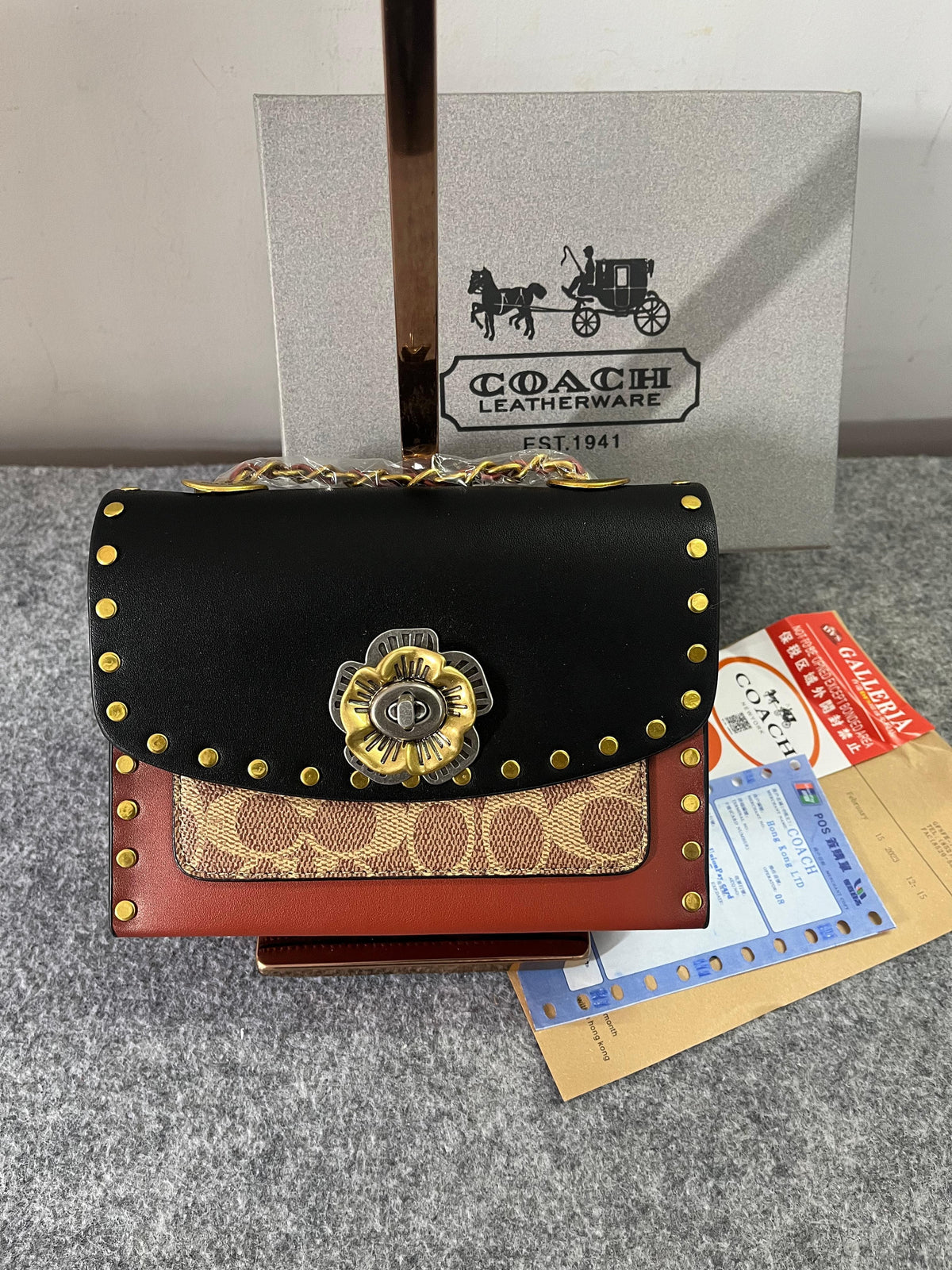 Coach Parker Studded Premium Shoulder