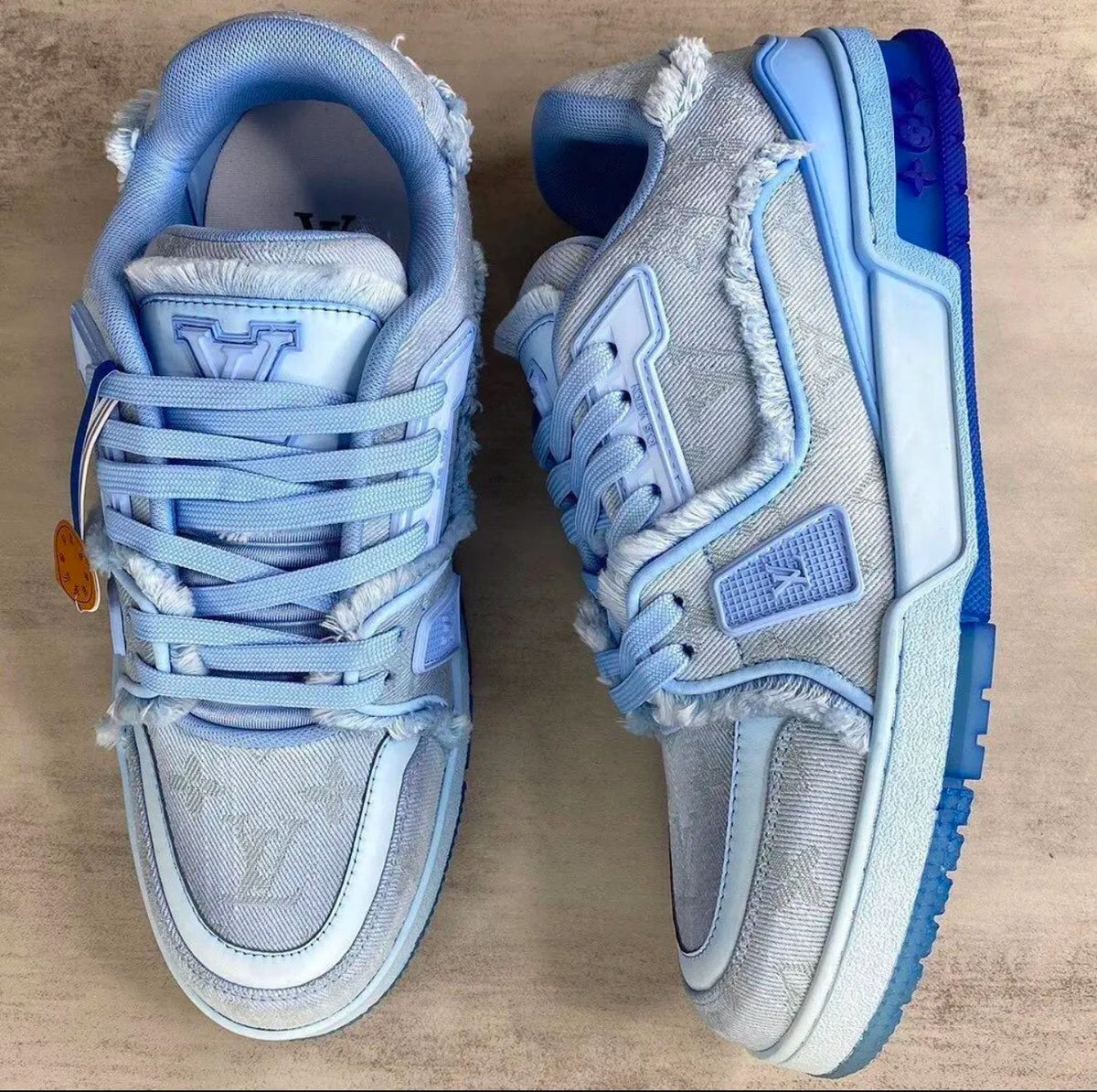 Louis Vuitton Trainer Denim Blue