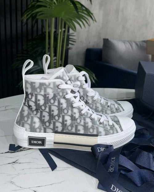 Dior B23 High Oblique Grey White