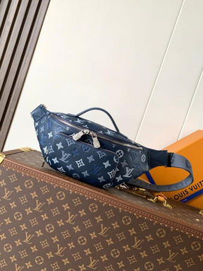 Louis Vuitton Rush Navy Blue Bumbag Monogram Heritage