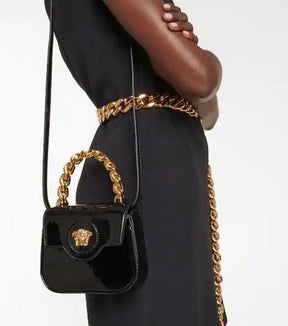 VERSACE La Medusa Patent Mini Bag