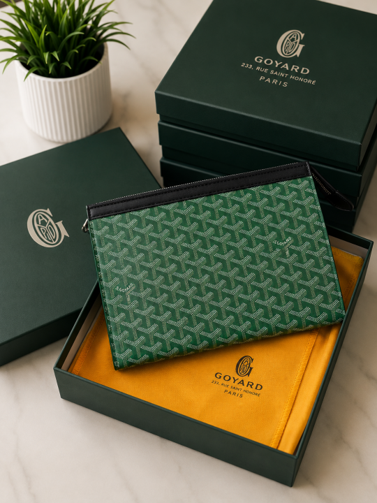 Goyard Senat Clutch Pouch Signature Chevron