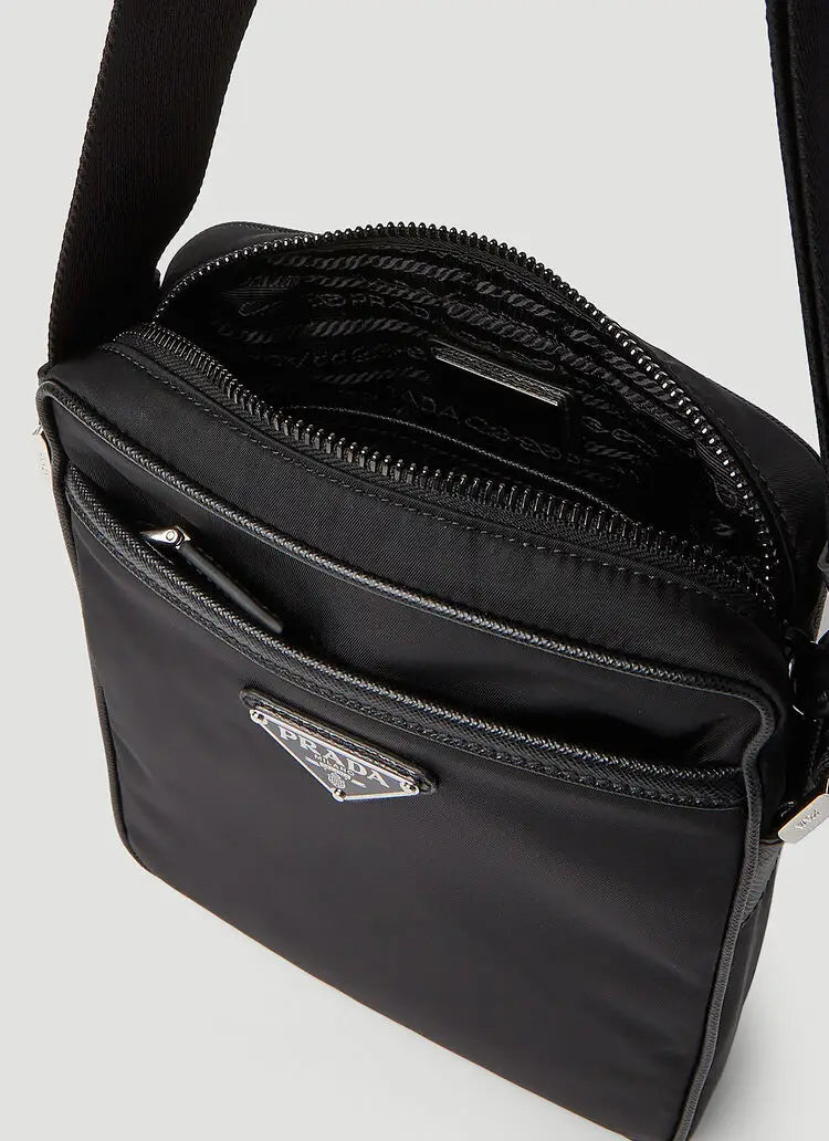 Prada Re-Nylon Black Crossbody Bag Black