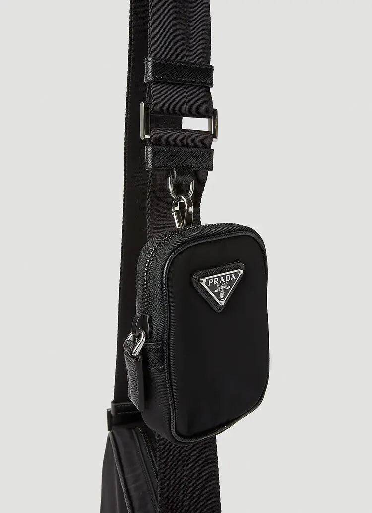 Prada Re-Nylon Black Crossbody Bag Black