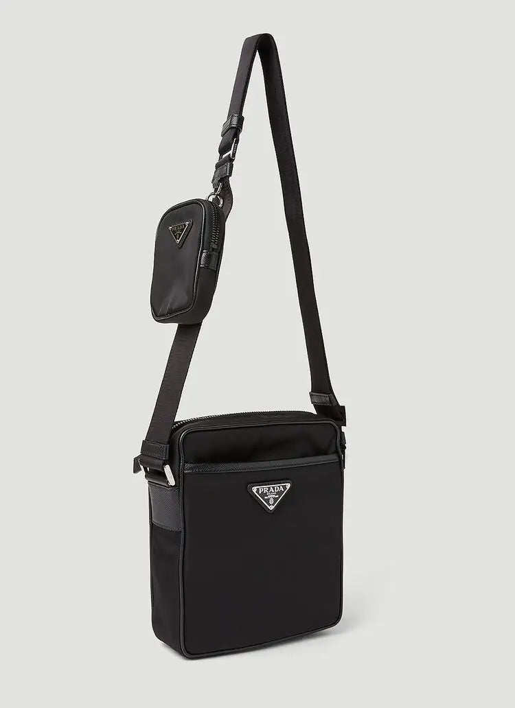 Prada Re-Nylon Black Crossbody Bag Black