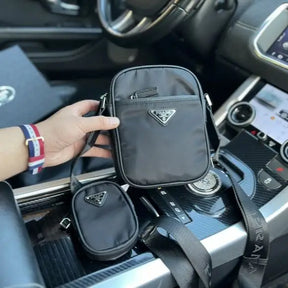 Prada Re-Nylon Black Crossbody Bag Black
