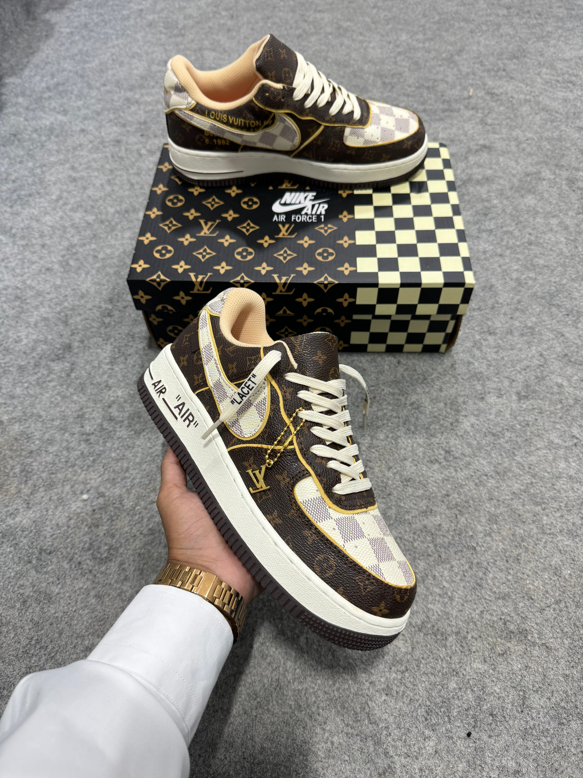 Air Force 1 x Louis Vuitton 'Monogram Brown'