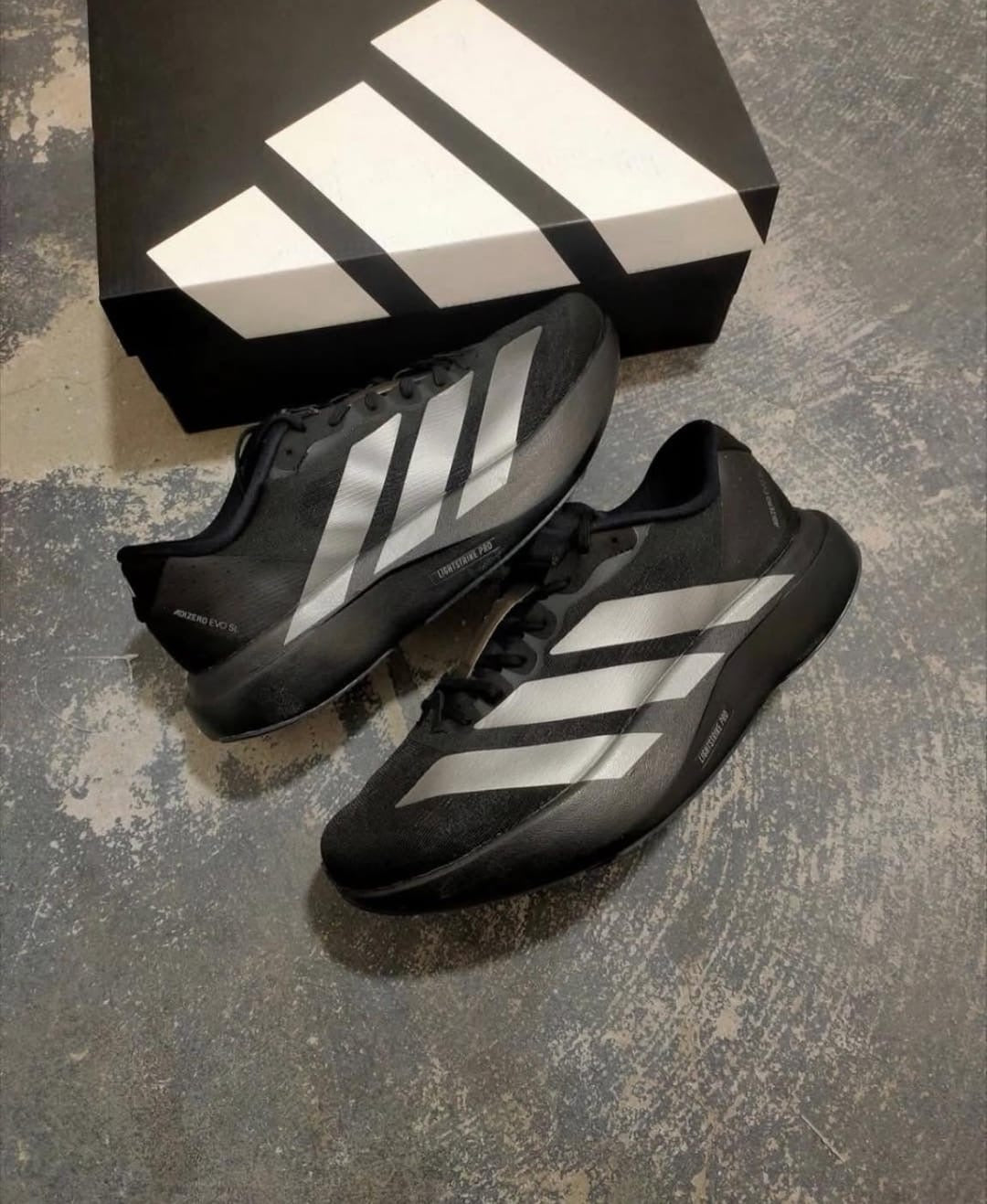 Adidas Adizero Evo SL ‘CORE BLACK IRON METALLIC’
