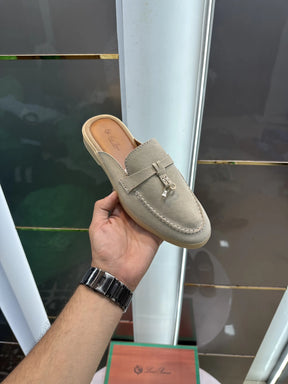 Loro Piana Key Lock Slip-Ons Mules