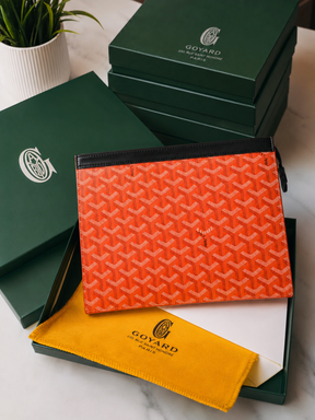 Goyard Senat Clutch Pouch Signature Chevron