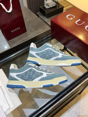 Gucci Re-Web Sneaker Light Blue Denim