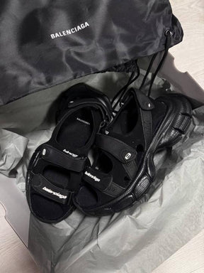 Balenciaga Track Sandal Black