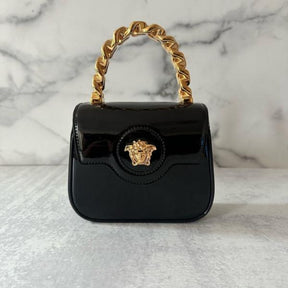 VERSACE La Medusa Patent Mini Bag