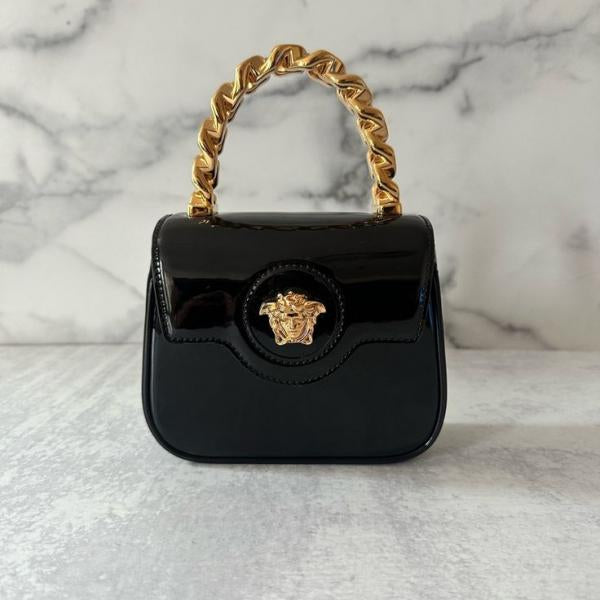 VERSACE La Medusa Patent Mini Bag