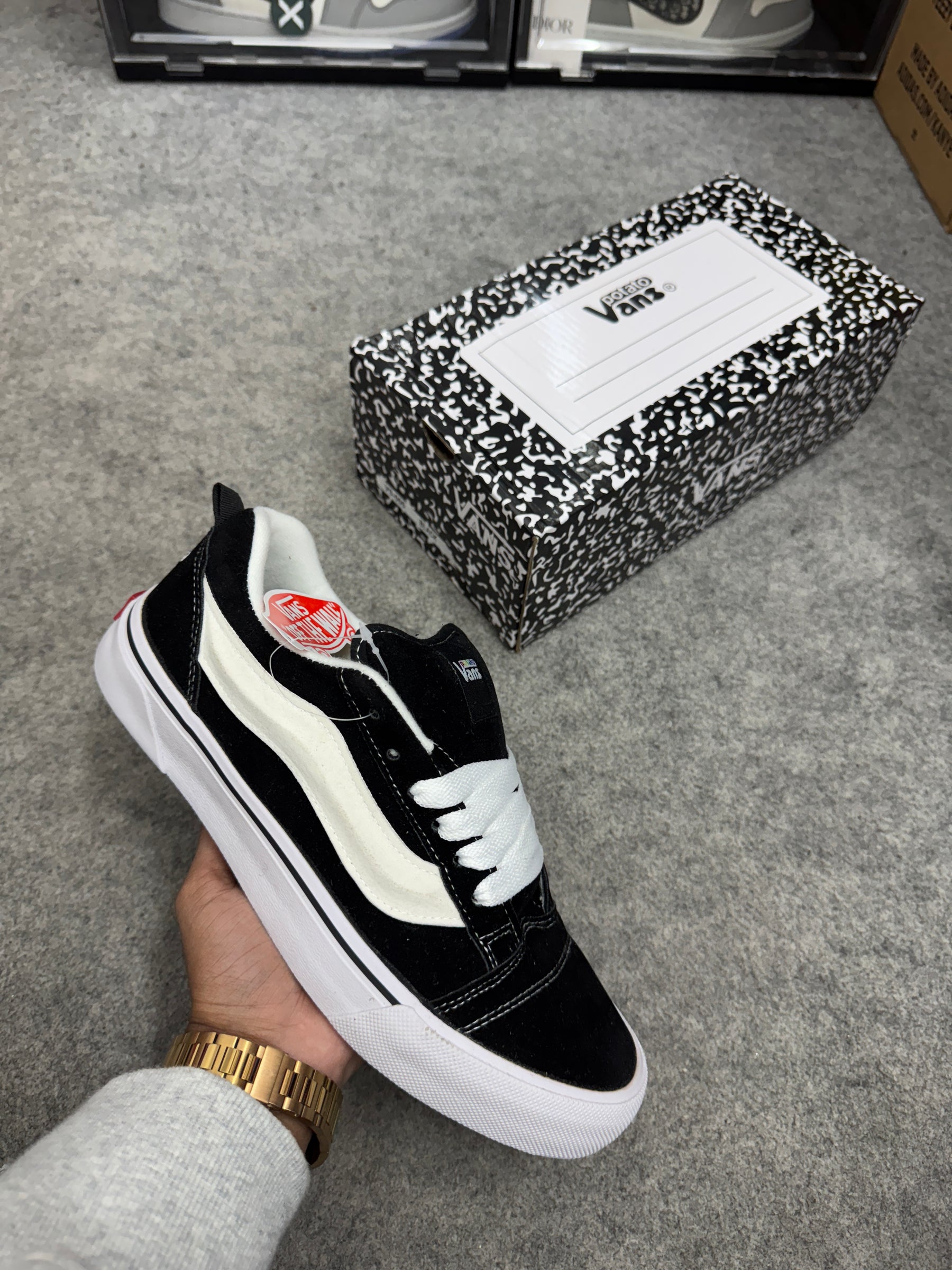 VANS Knu-Skool Vault UAVR3 LX x Imran Potato Black White (UA)