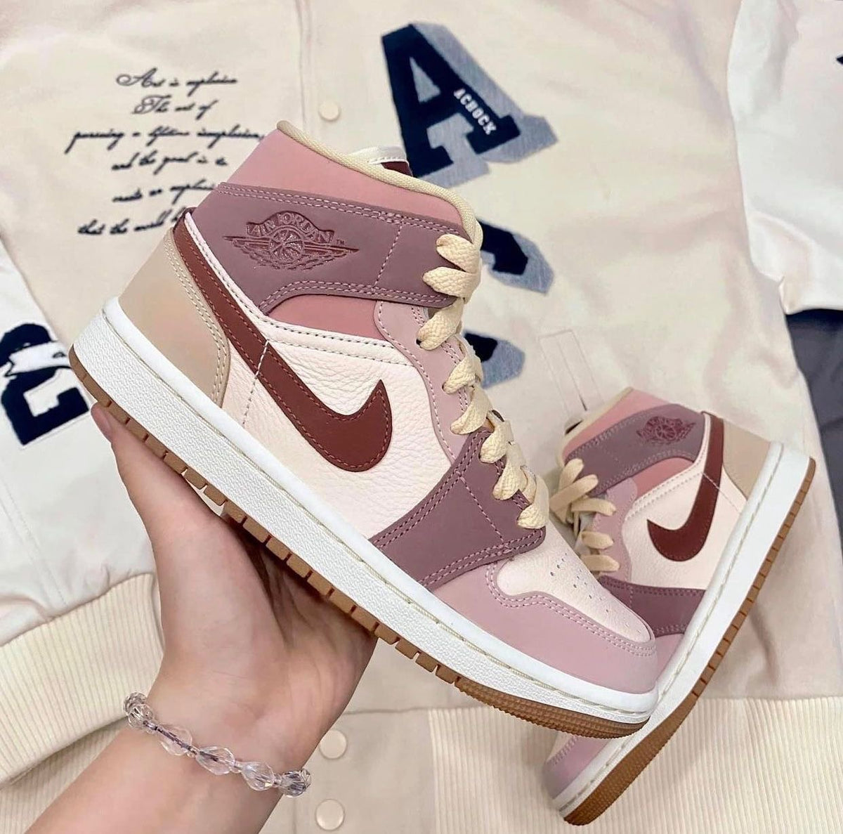 AJ1 Mid 'Dark Pony Smoky Mauve' (womens)