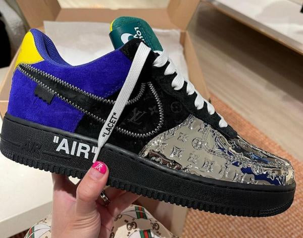 Air Force 1 x Louis Vuitton 'Purple Dusk/Metallic Silver' (UA)