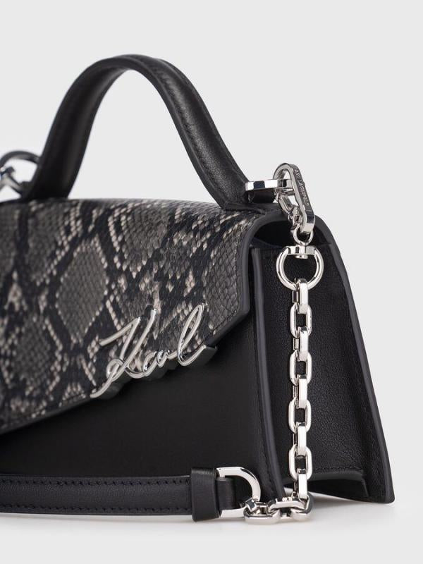 KARL LAGERFELD K Signature Slim Crossbody Bag Black Nickel