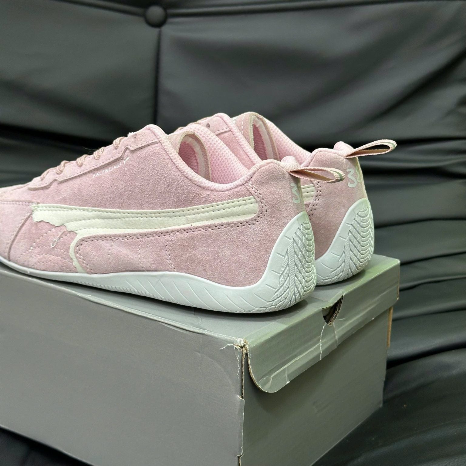 Puma x Balenciaga Speedcat Suede Distressed 'PINK'💗