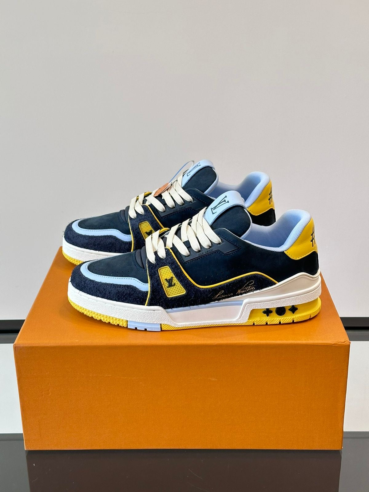 Louis Vuitton Trainer 'BLUE CALF LEATHER”