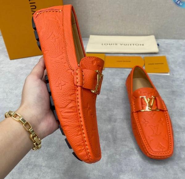 Louis Vuitton (LV) Moccasin Luxury Loafer orange Monogram