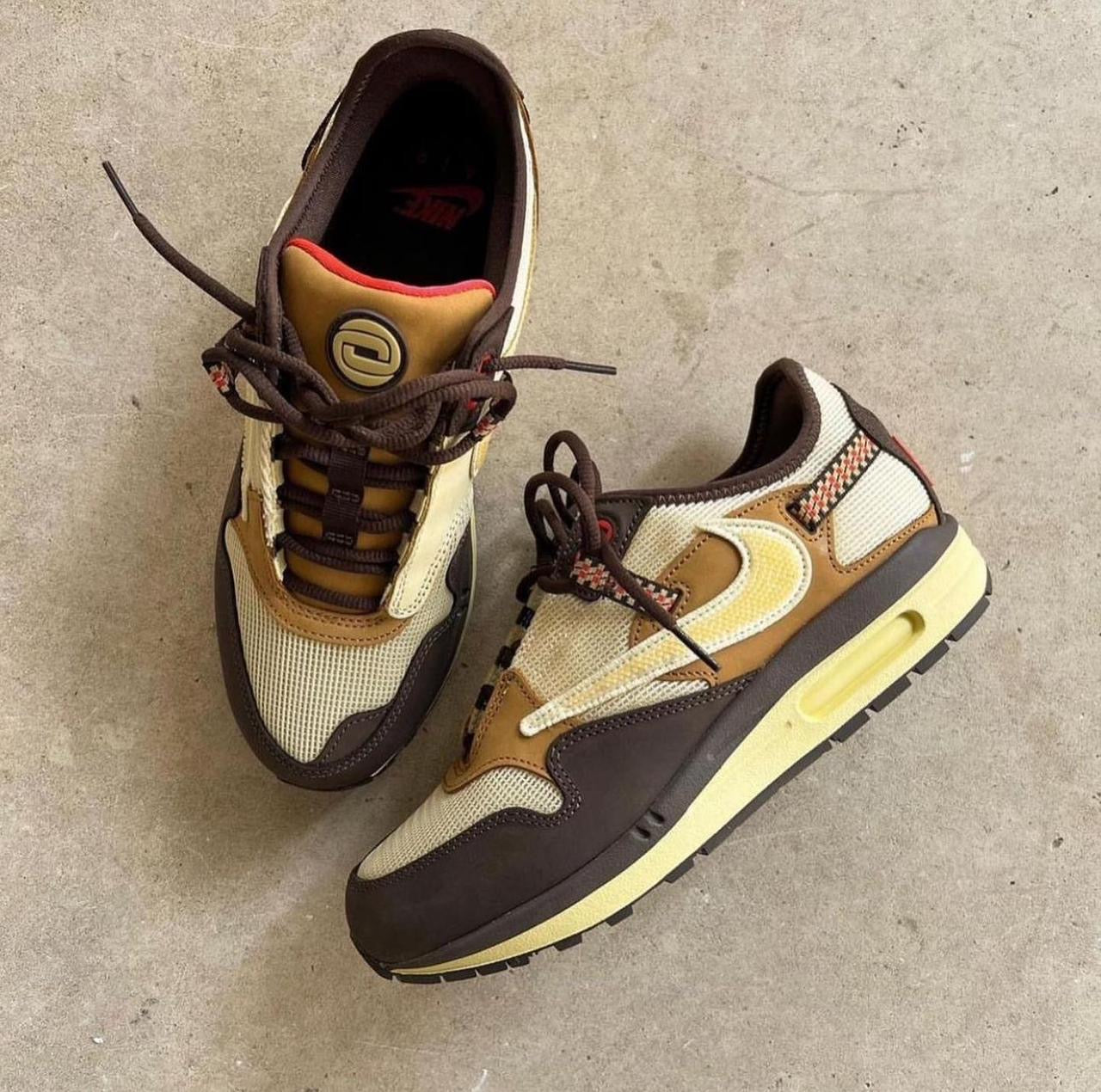 Travis Scott x Nike Air Max 1 Baroque Brown