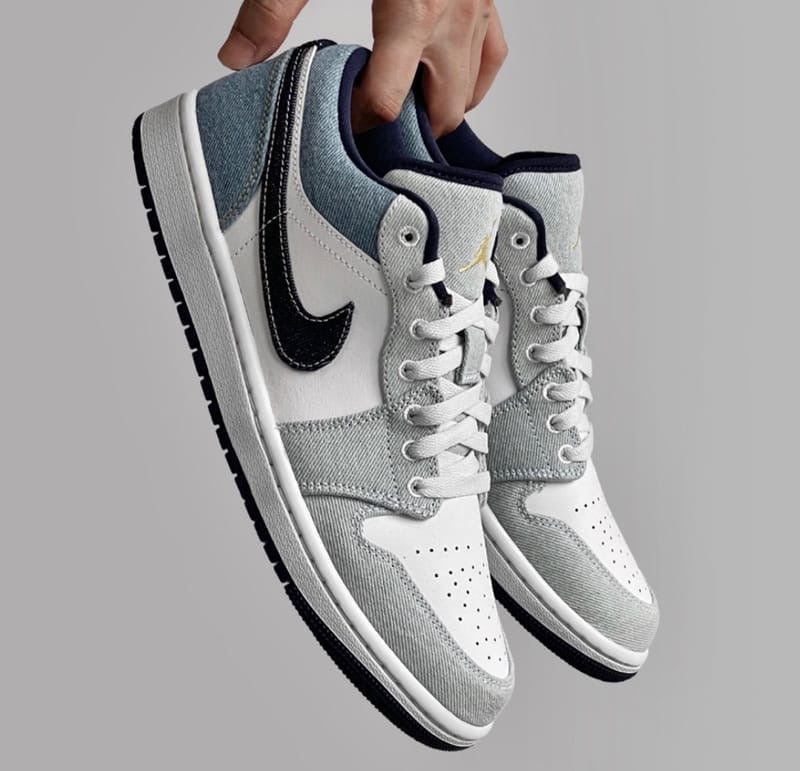 AJ1 Low 'Denim Star Blue'