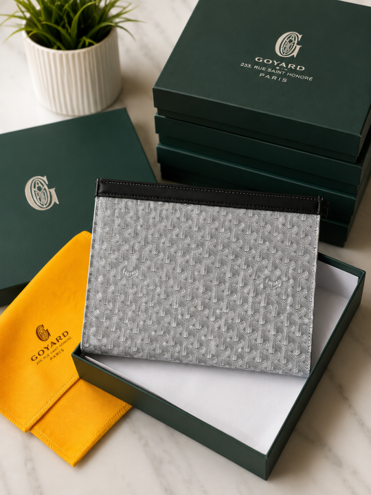 Goyard Senat Clutch Pouch Signature Chevron