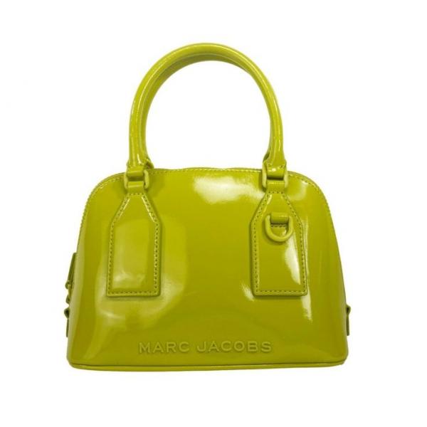Marc Jacobs Small Citronelle Patent Leather Dome Satchel Crossbody Bag