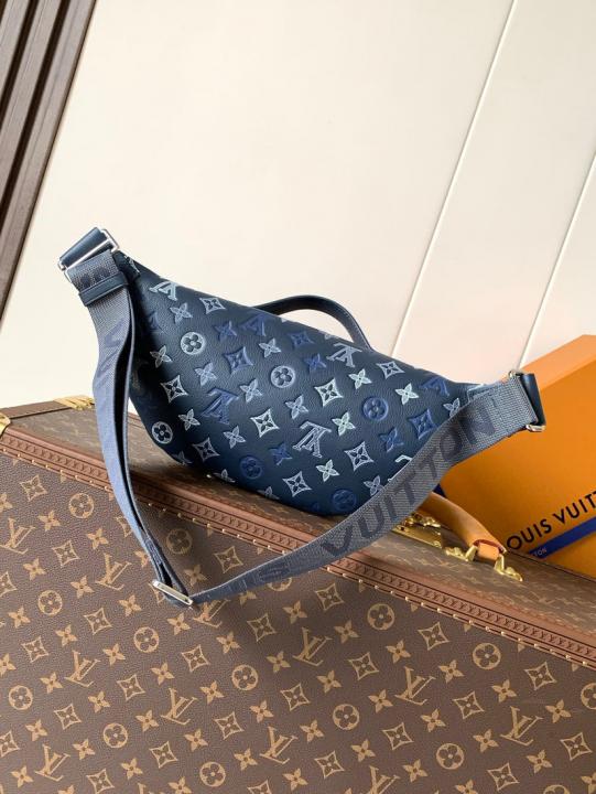 Louis Vuitton Rush Navy Blue Bumbag Monogram Heritage