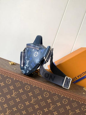 Louis Vuitton Rush Navy Blue Bumbag Monogram Heritage