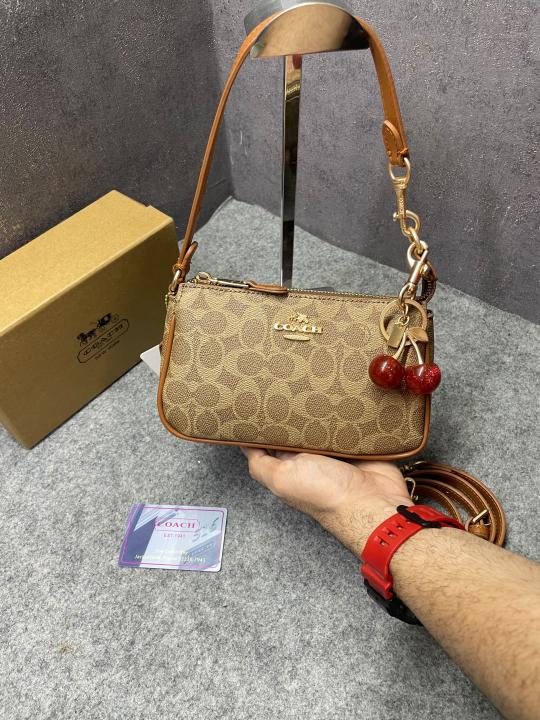 Coach Nolita 19 With Cherry Charm in Signature Canvas