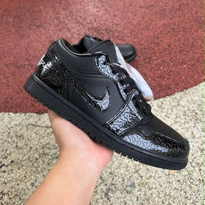 AJ 1 Low SE Patent Elephant Black