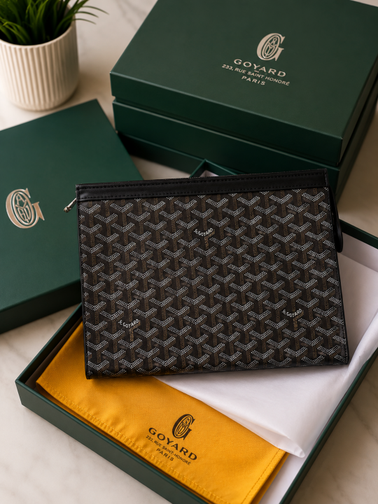 Goyard Senat Clutch Pouch Signature Chevron