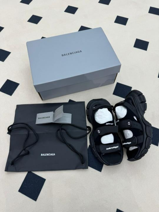 Balenciaga Track Sandal Black