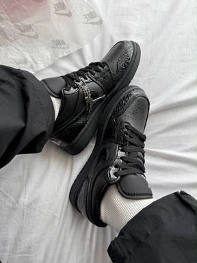 AJ 1 Low SE Patent Elephant Black