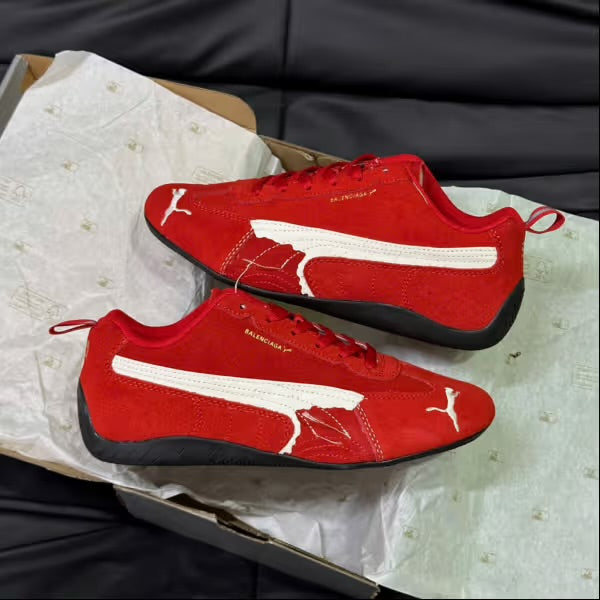 Puma x Balenciaga Speedcat Suede Distressed 'Red White'